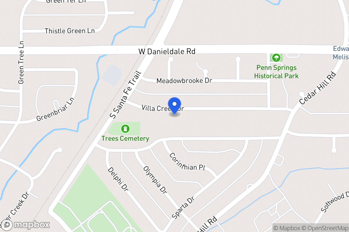 Map of 714 Villa Creek Dr