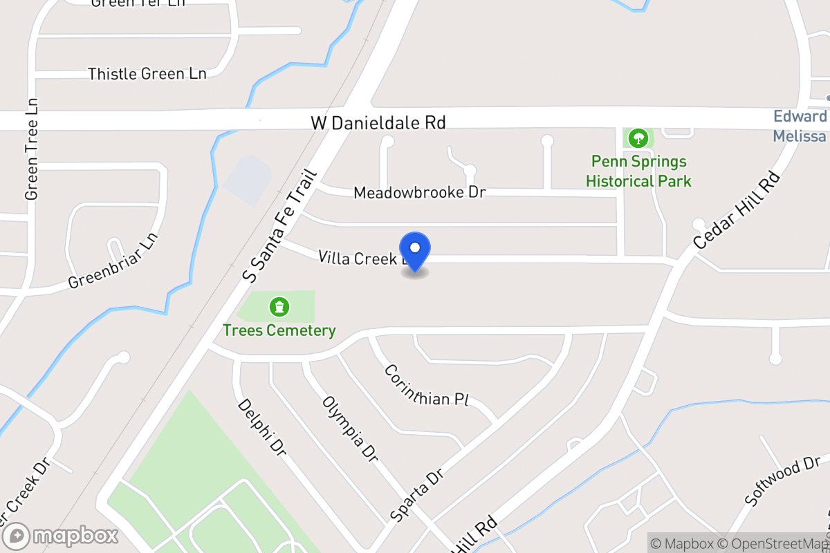Map of 710 Villa Creek Dr