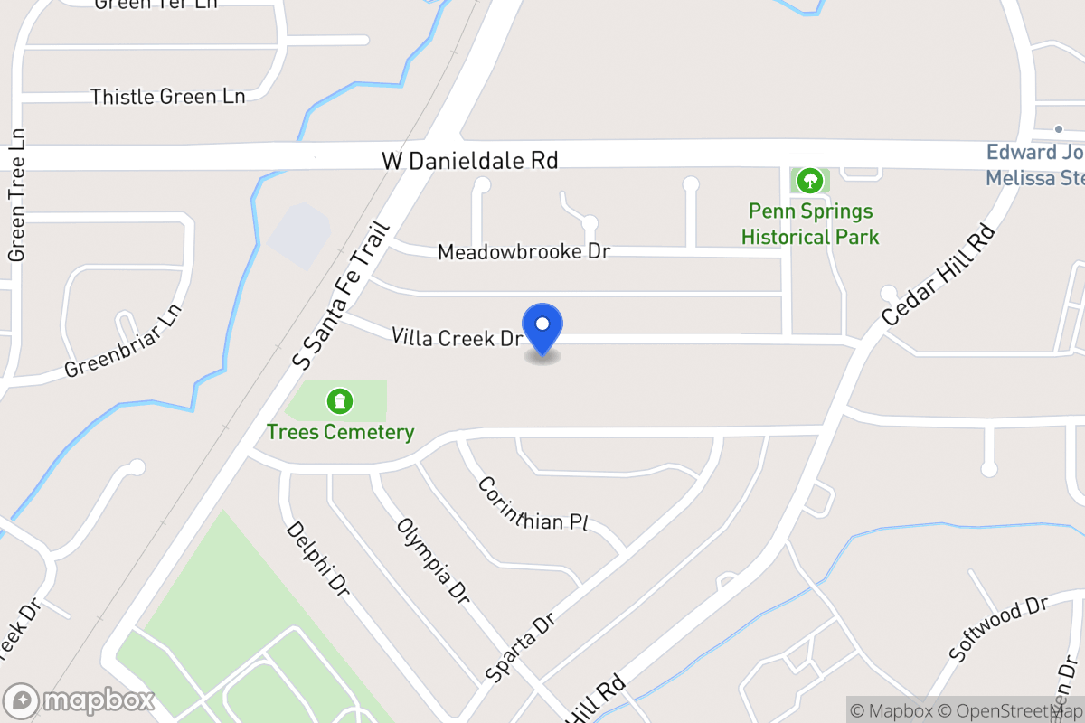 Map of 706 Villa Creek Dr