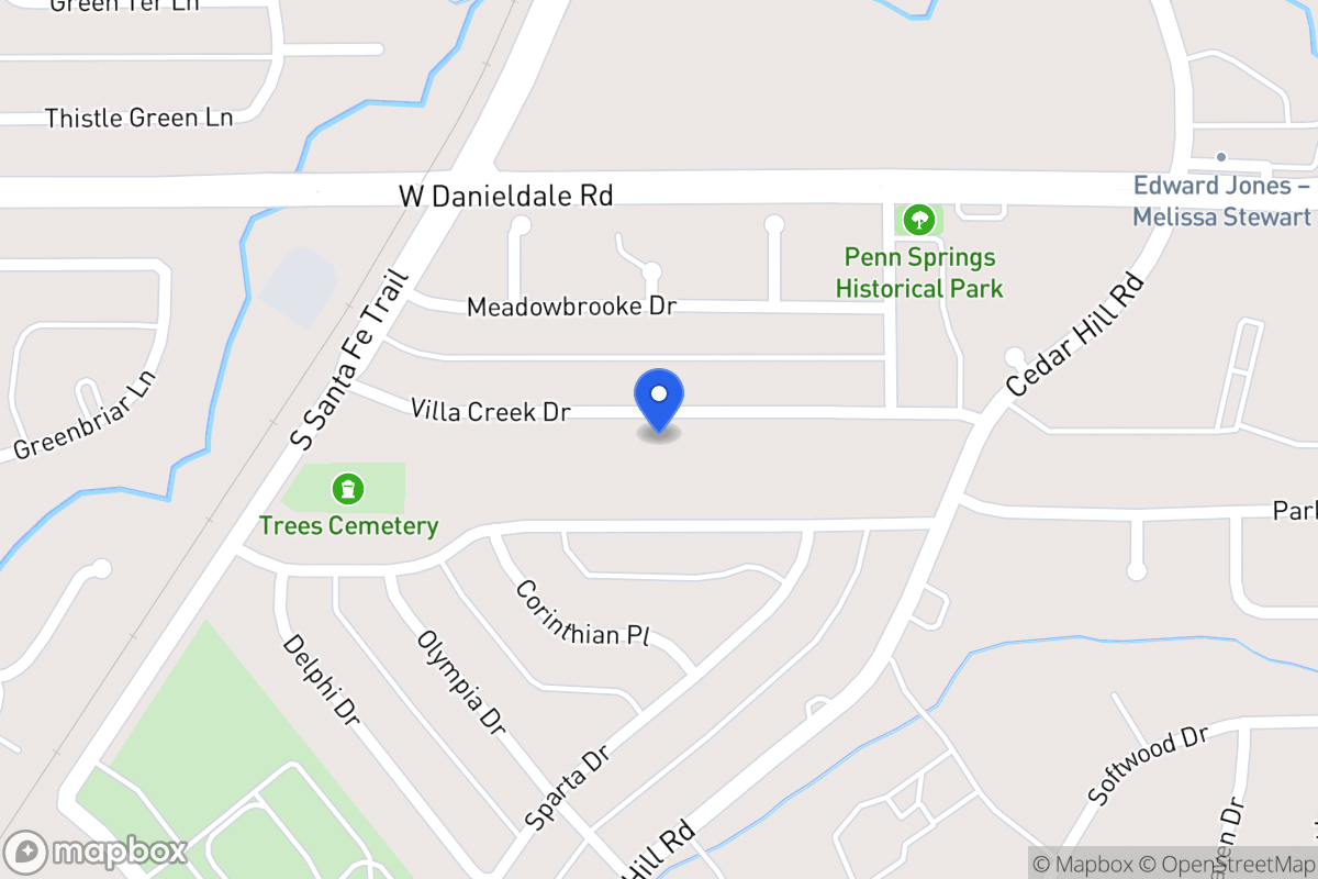 Map of 630 Villa Creek Dr