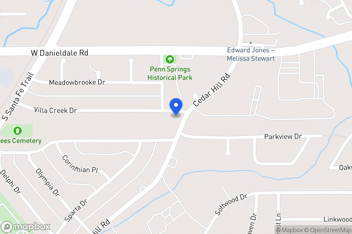 Map of 502 Villa Creek Dr