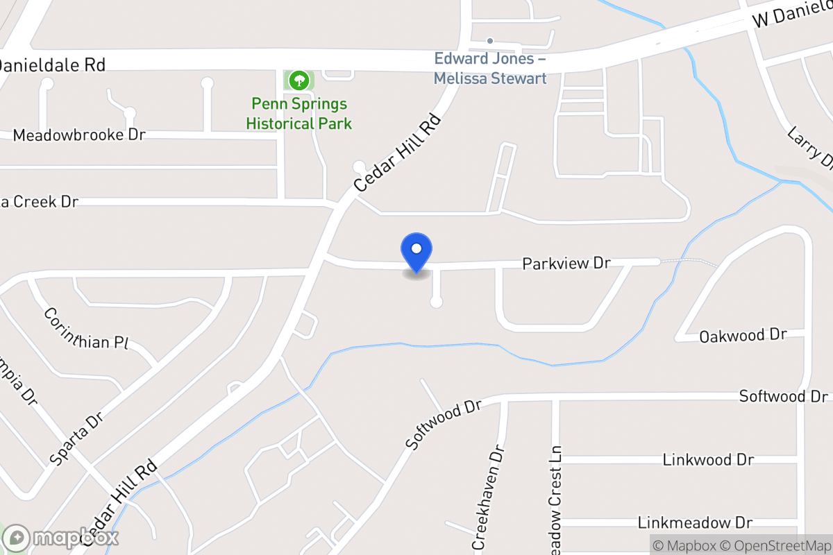 Map of 1603 Parkview Ct