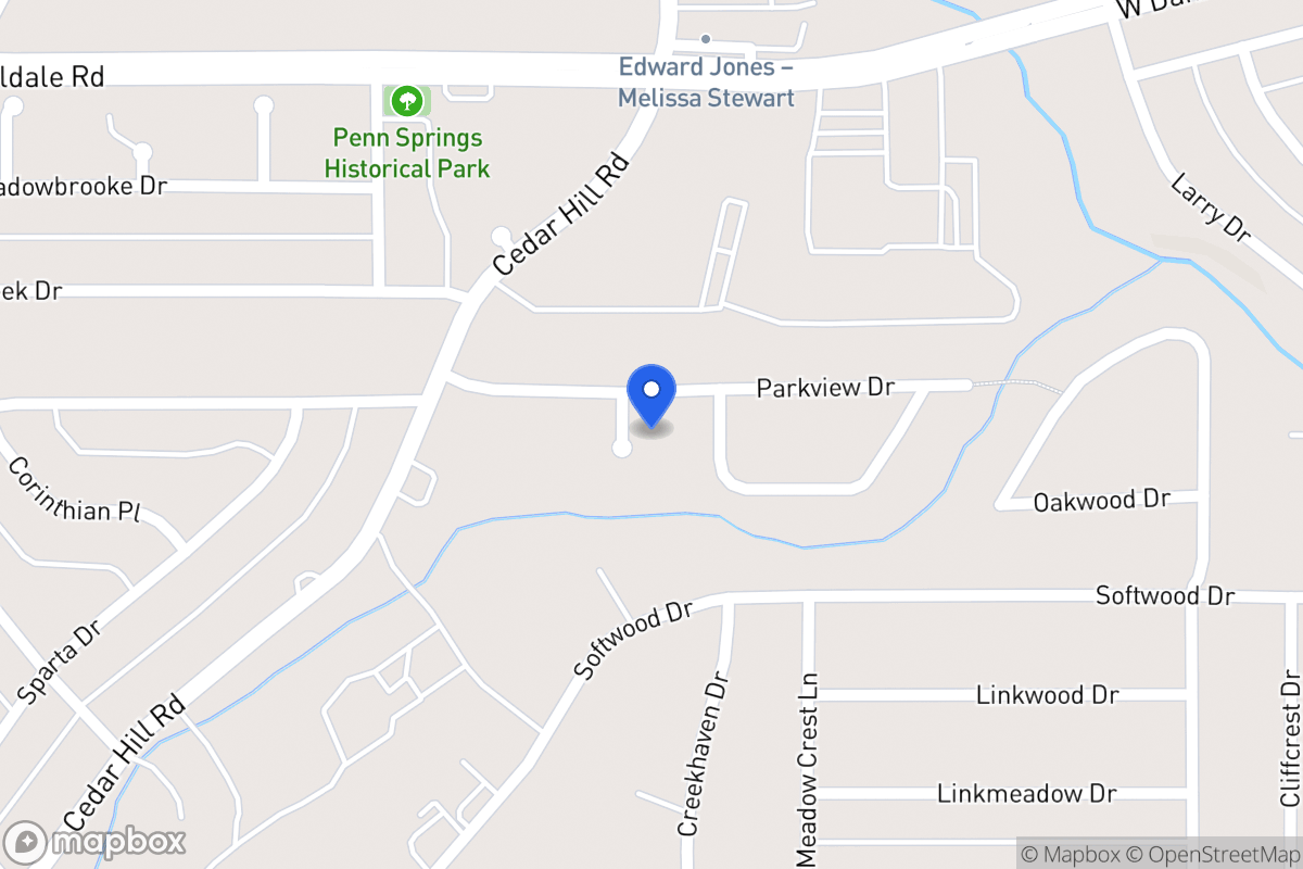 Map of 1606 Parkview Ct