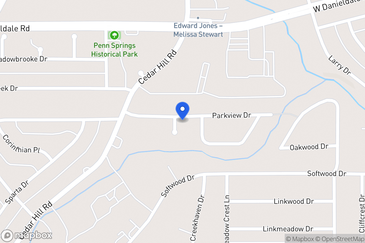 Map of 1602 Parkview Ct