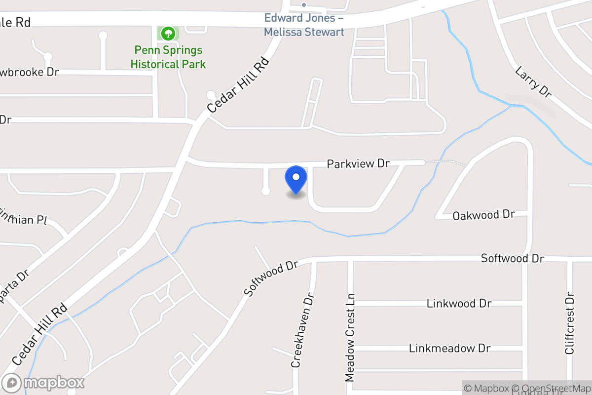 Map of 1611 S Lakeview Cir