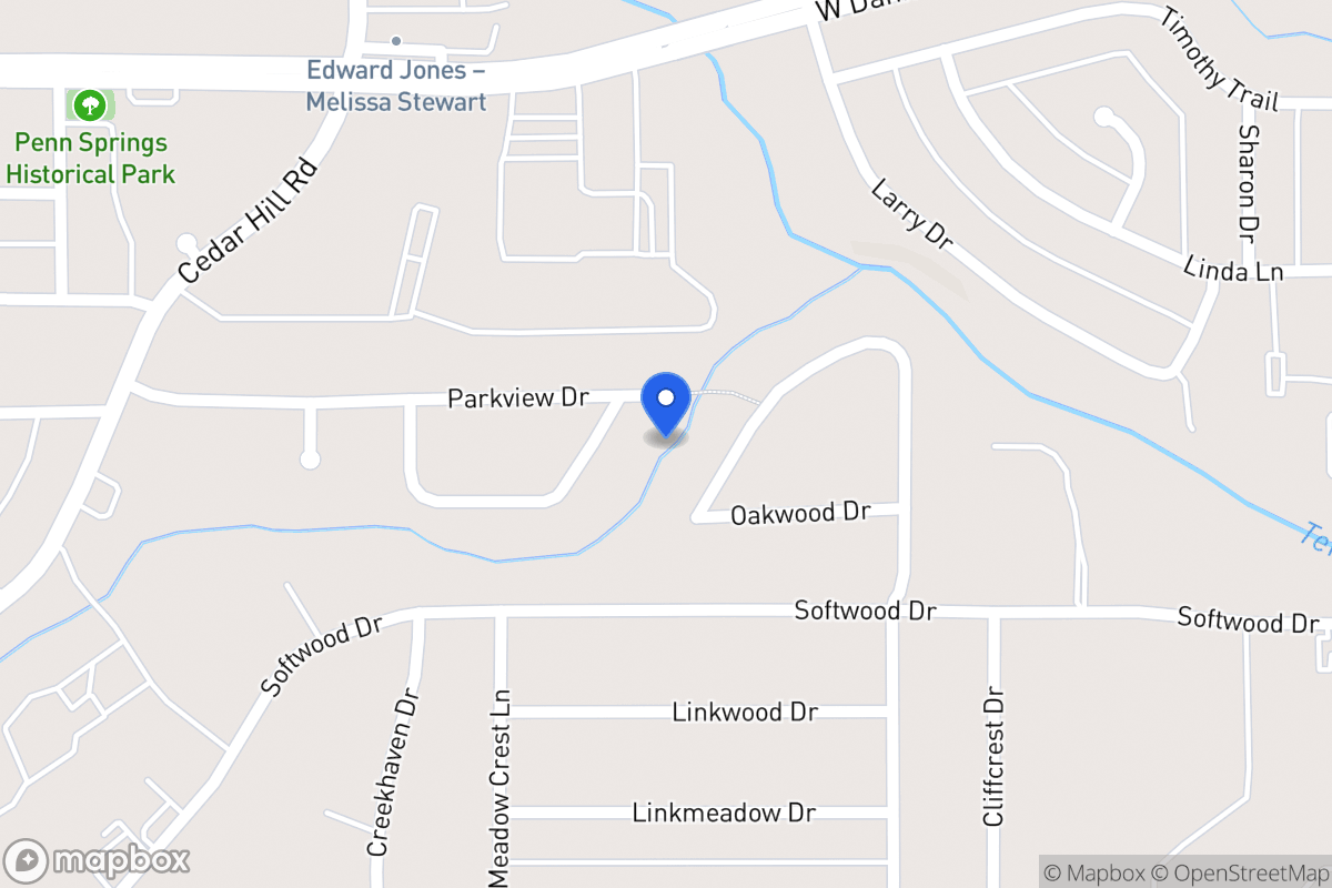 Map of 15 S Cedar Creek Dr