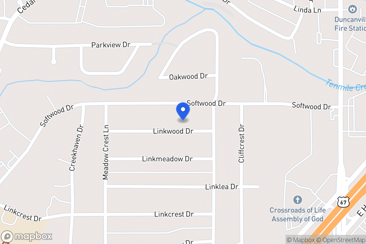 Map of 319 Linkwood Dr