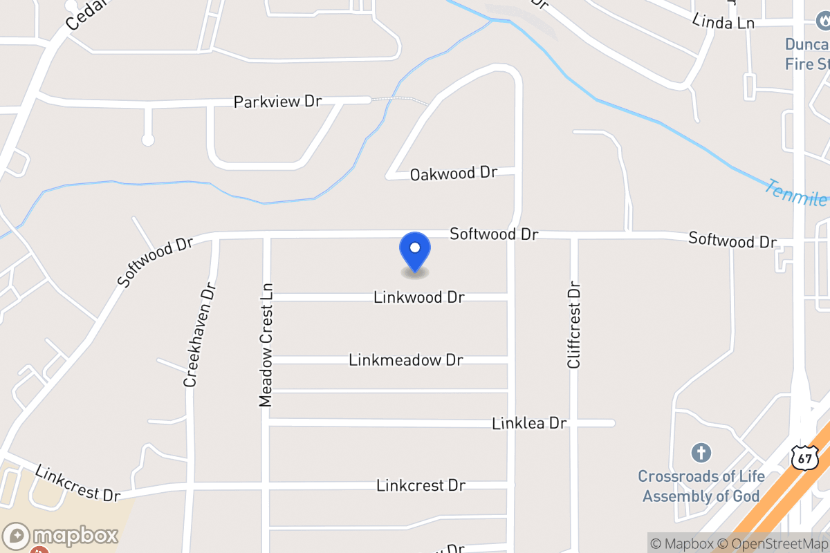 Map of 327 Linkwood Dr