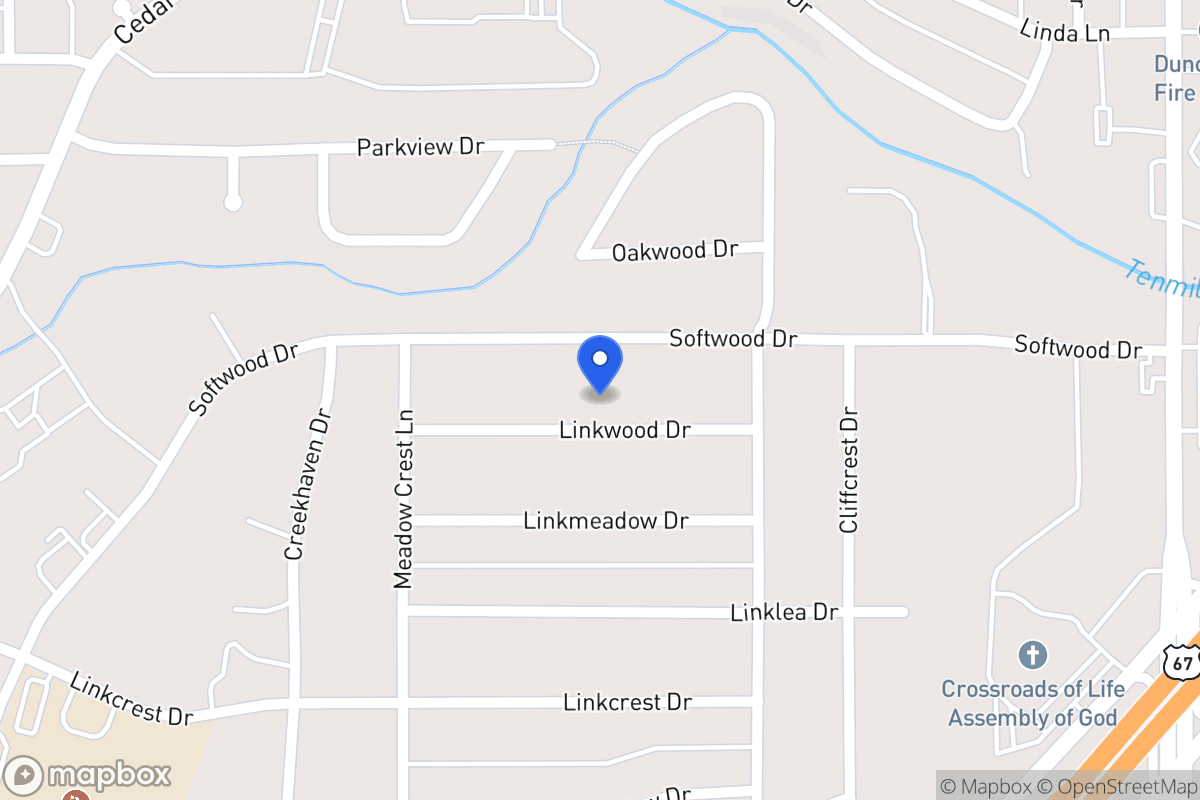 Map of 331 Linkwood Dr