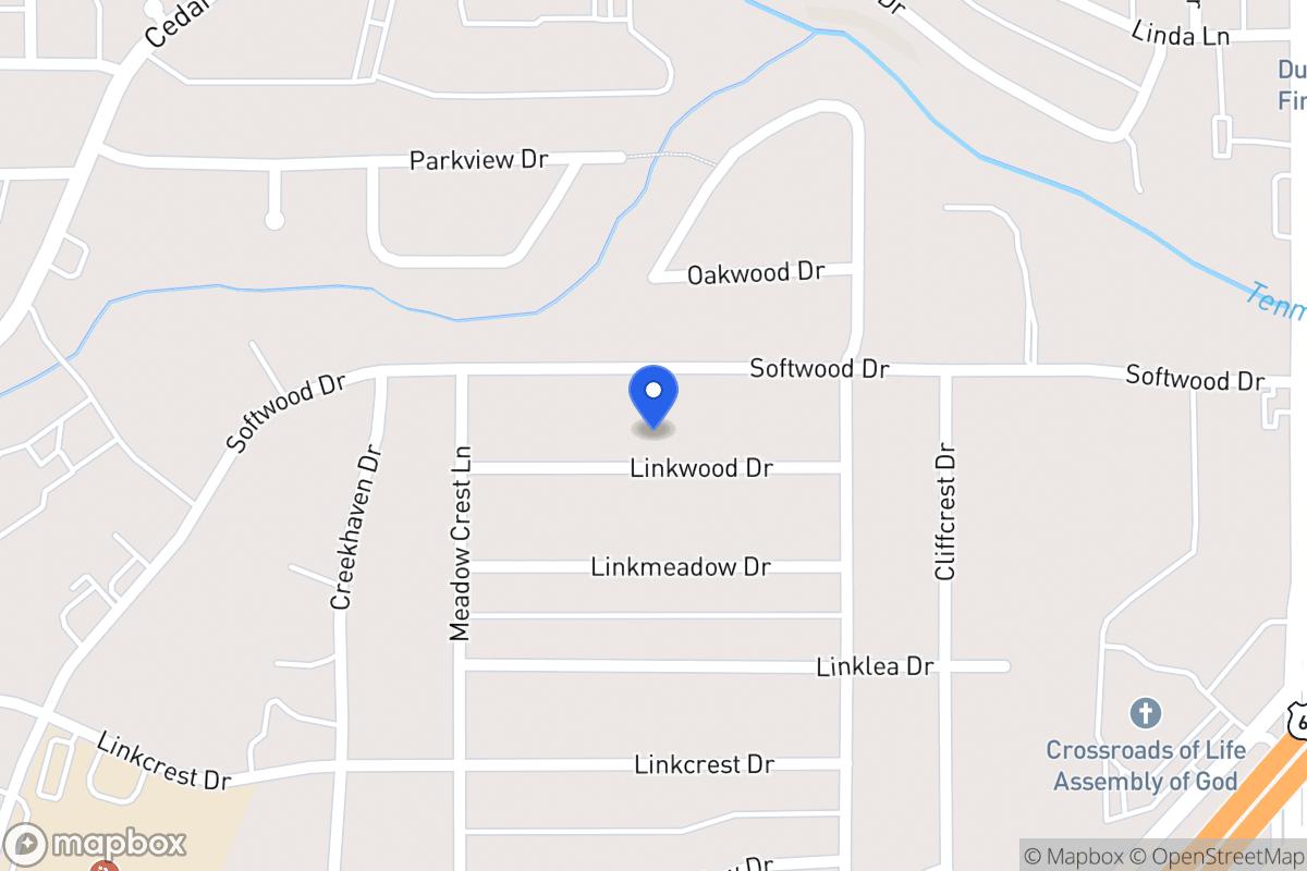 Map of 335 Linkwood Dr
