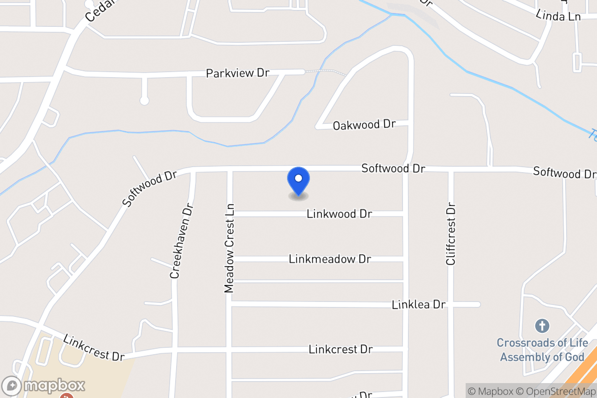 Map of 343 Linkwood Dr