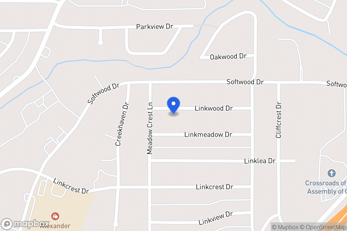 Map of 354 Linkwood Dr