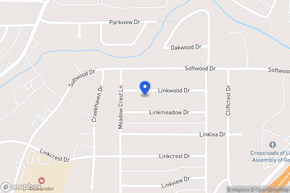 Map of 350 Linkwood Dr
