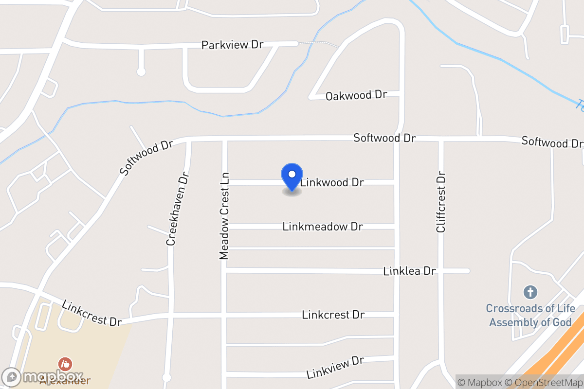 Map of 342 Linkwood Dr