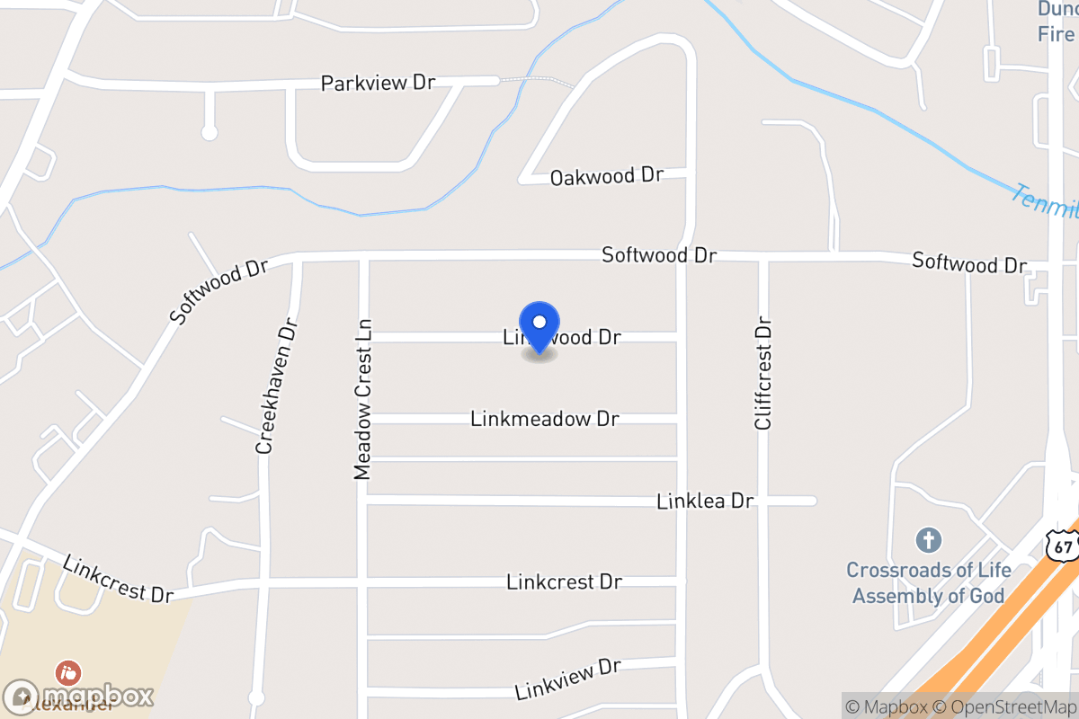 Map of 330 Linkwood Dr