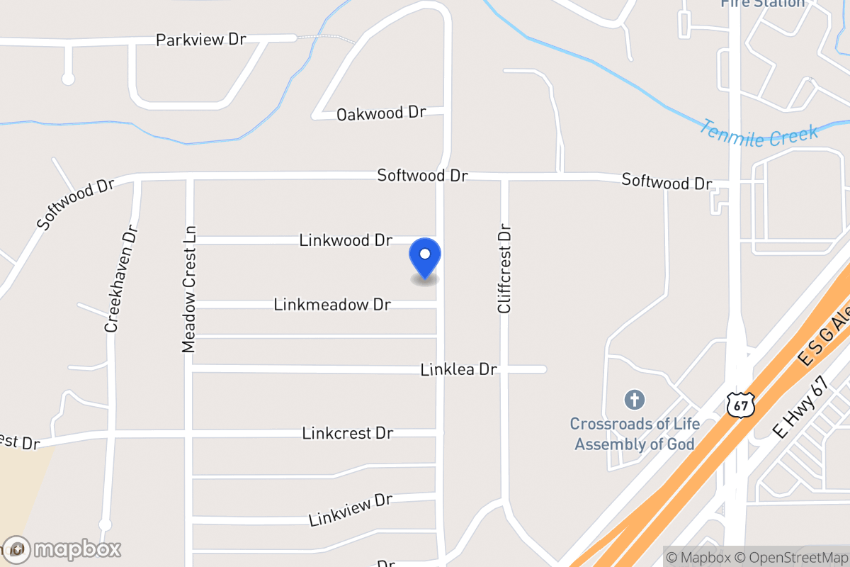 Map of 303 Linkmeadow Dr