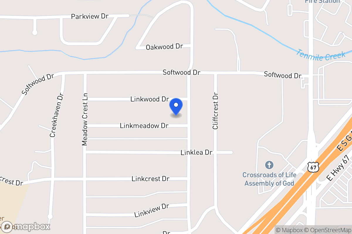 Map of 307 Linkmeadow Dr