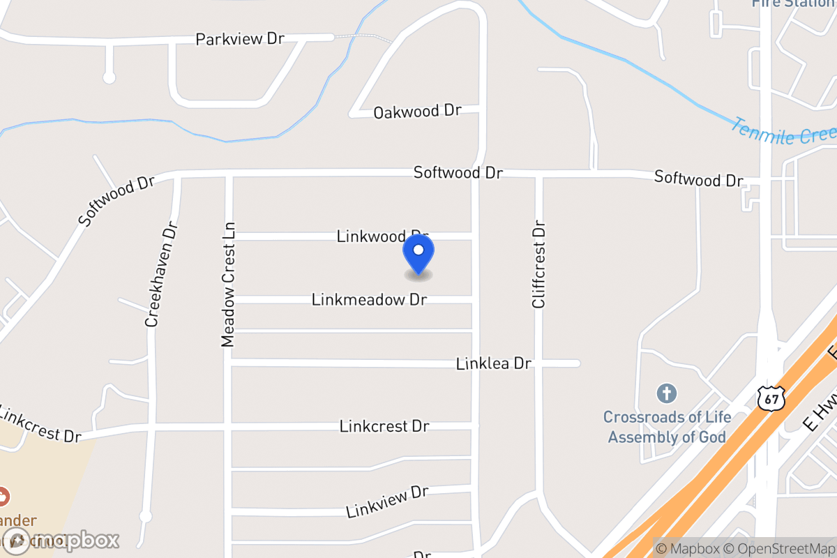 Map of 315 Linkmeadow Dr