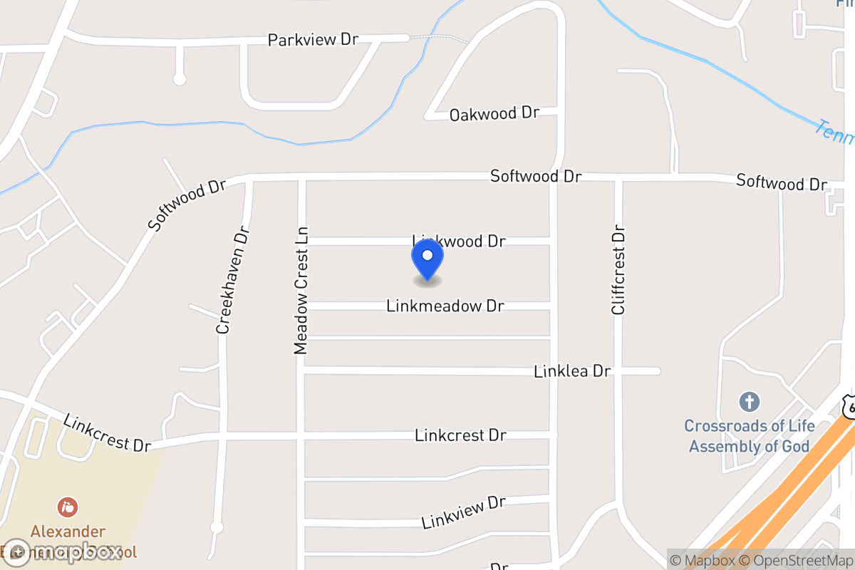 Map of 335 Linkmeadow Dr