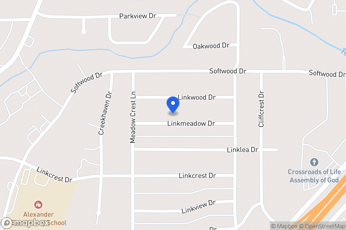 Map of 343 Linkmeadow Dr