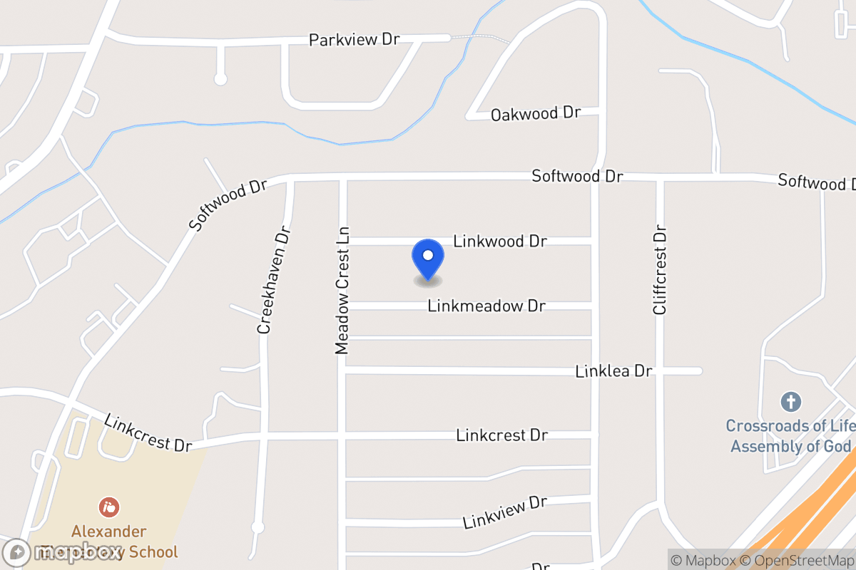 Map of 347 Linkmeadow Dr