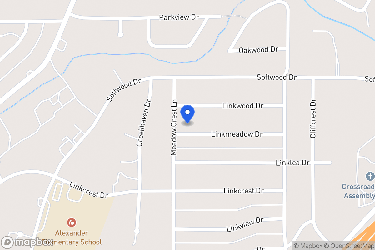 Map of 363 Linkmeadow Dr