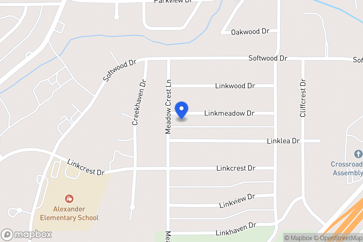 Map of 362 Linkmeadow Dr