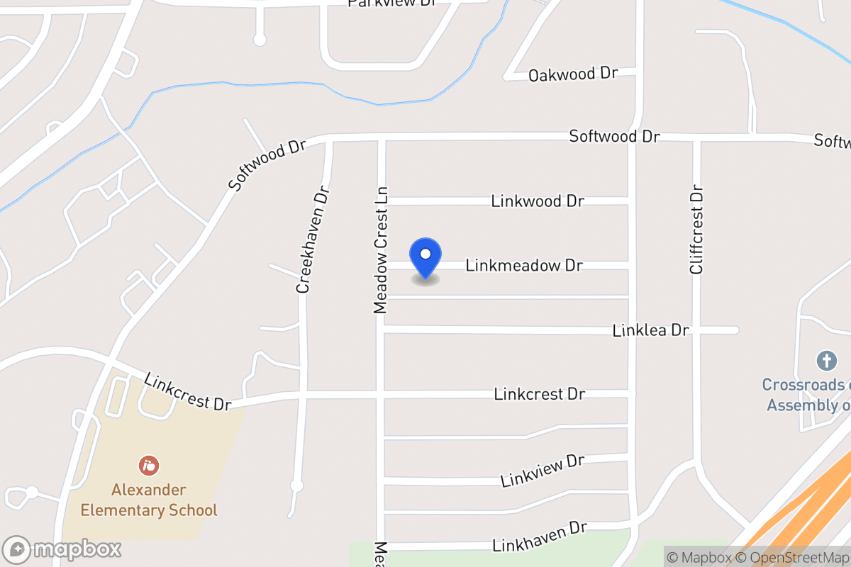 Map of 358 Linkmeadow Dr