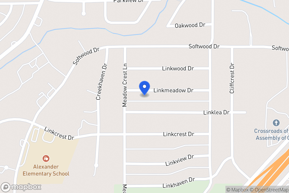 Map of 354 Linkmeadow Dr
