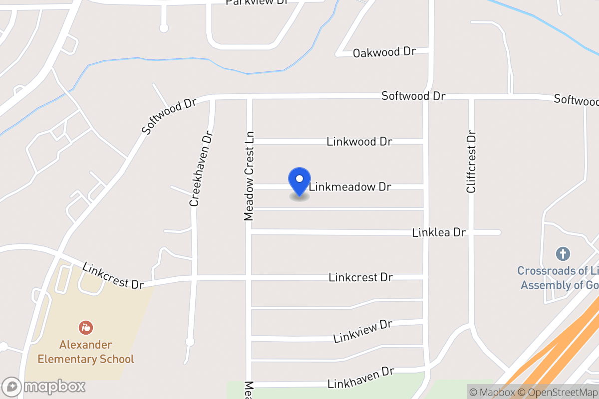 Map of 350 Linkmeadow Dr