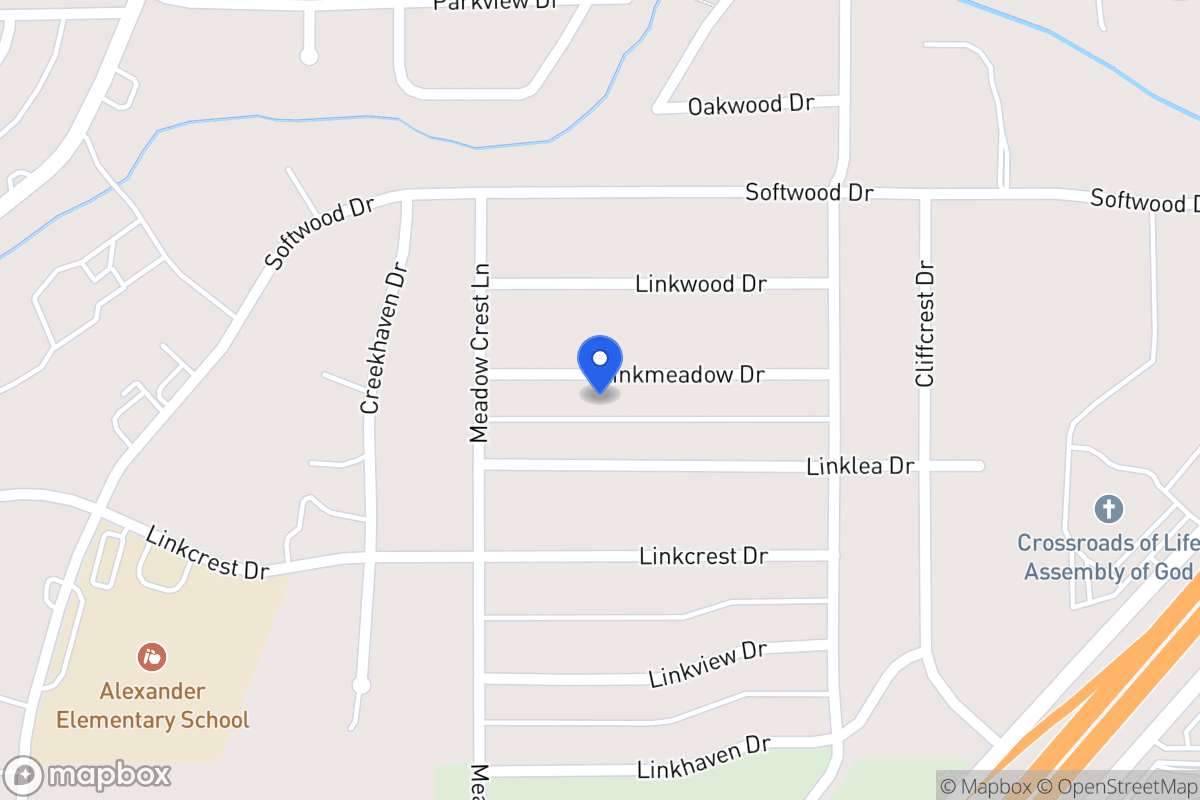 Map of 346 Linkmeadow Dr