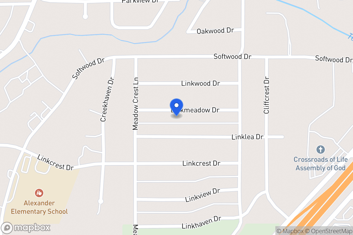 Map of 342 Linkmeadow Dr