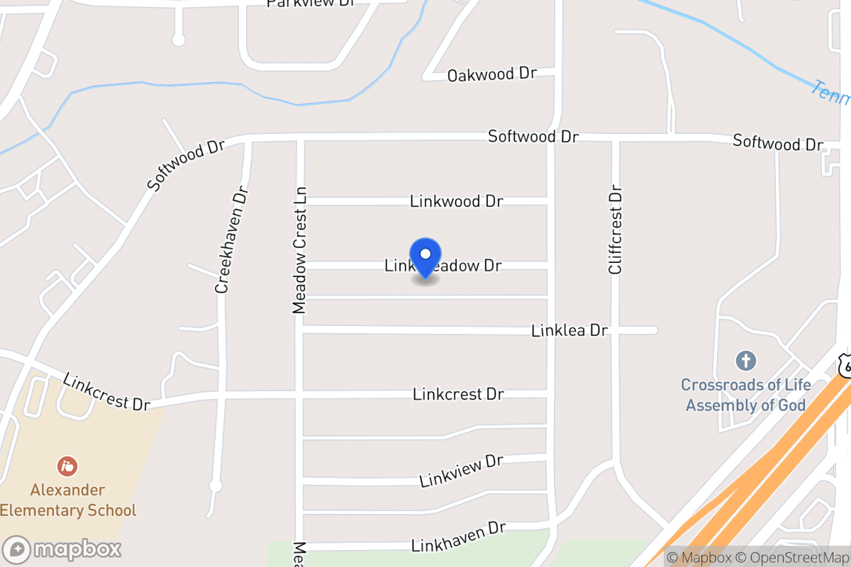 Map of 334 Linkmeadow Dr