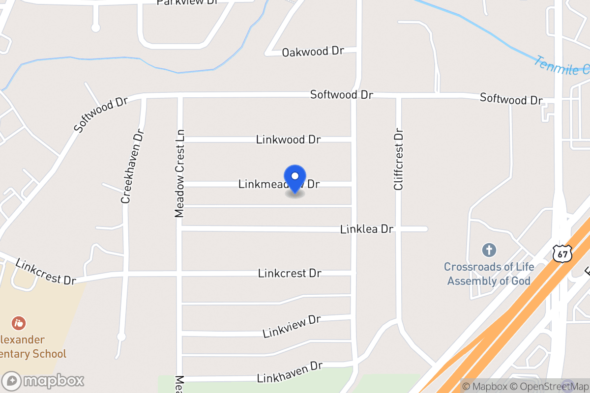 Map of 322 Linkmeadow Dr