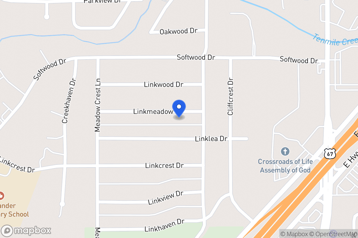 Map of 314 Linkmeadow Dr