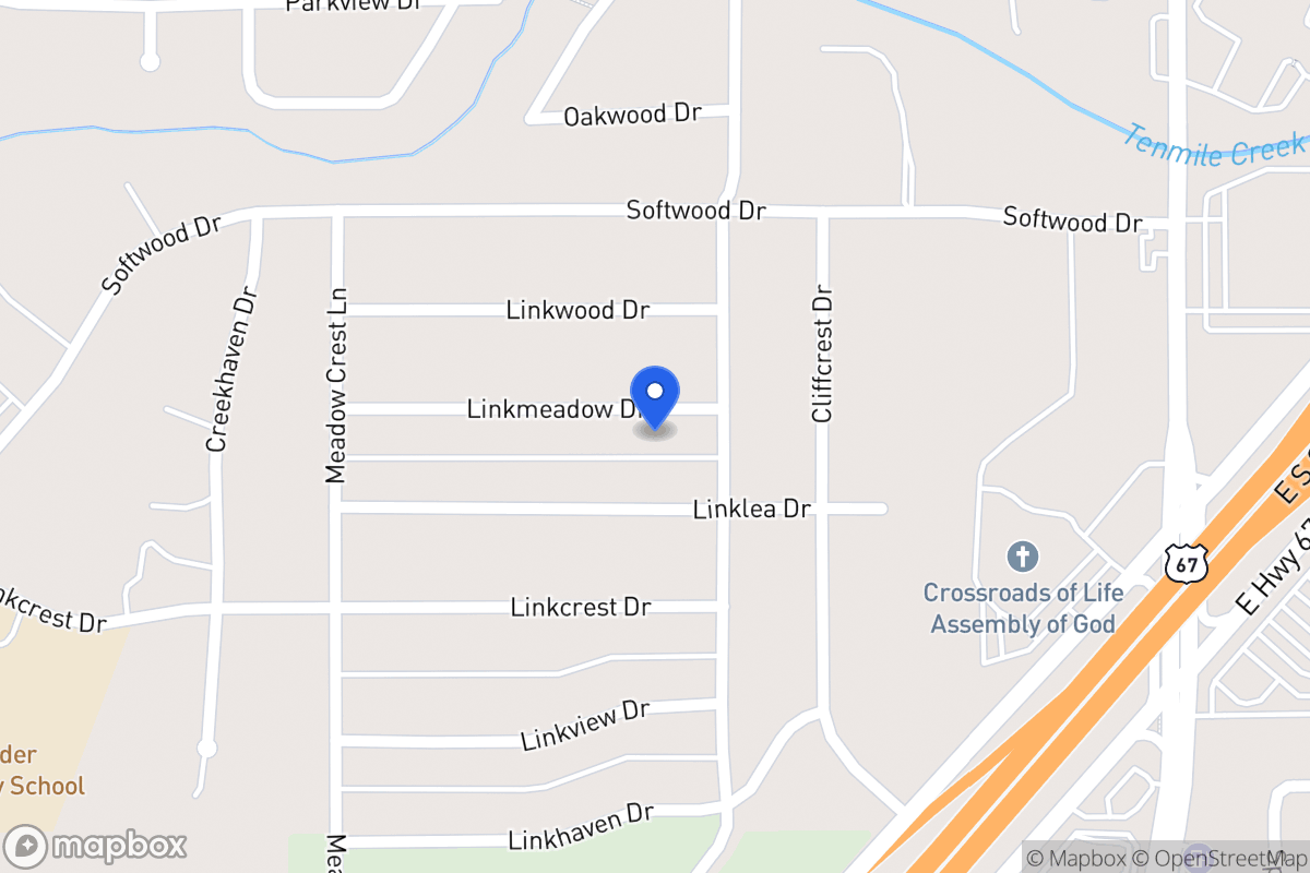 Map of 310 Linkmeadow Dr