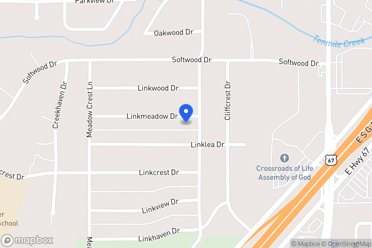 Map of 306 Linkmeadow Dr