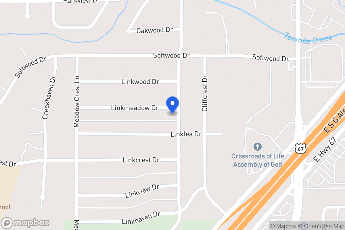 Map of 302 Linkmeadow Dr