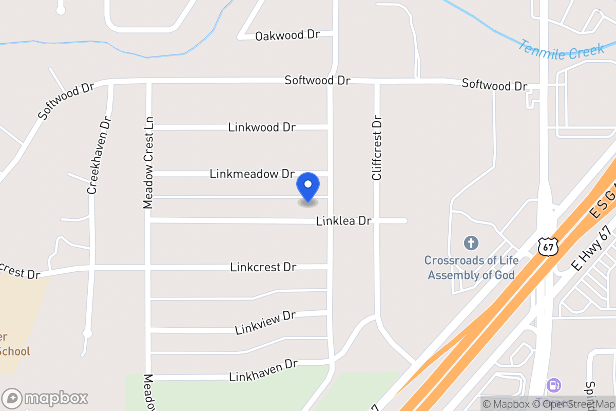Map of 307 Linklea Dr