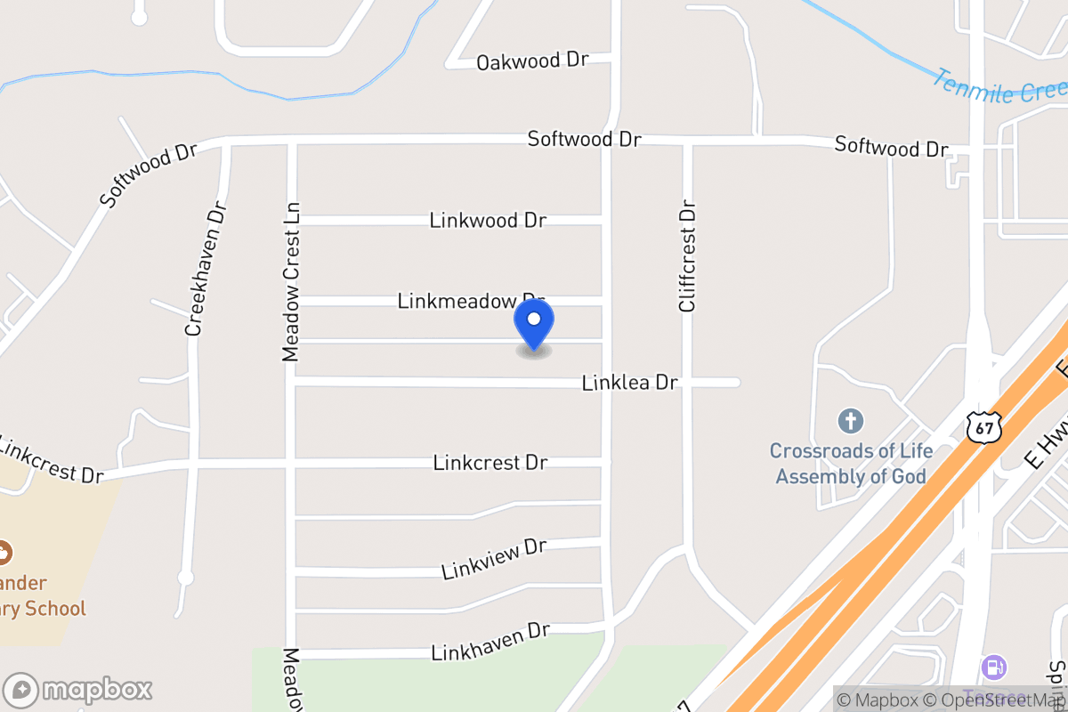 Map of 315 Linklea Dr