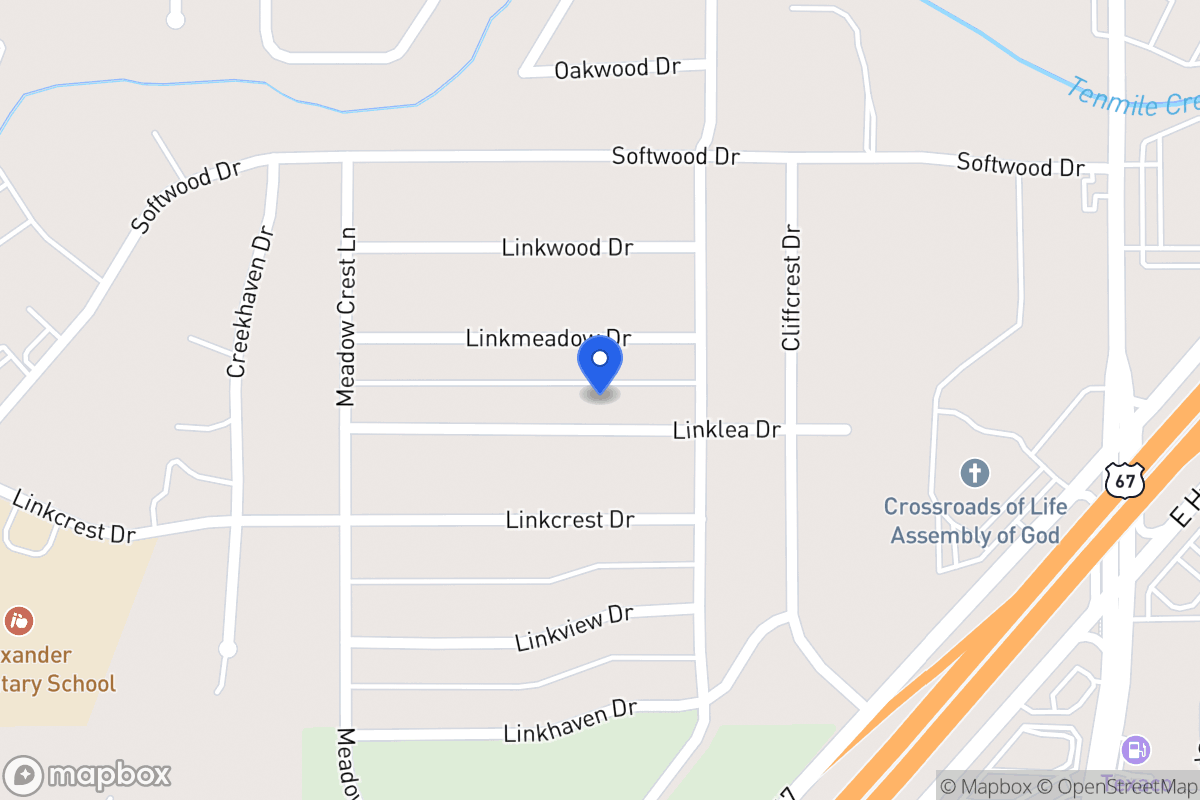 Map of 319 Linklea Dr