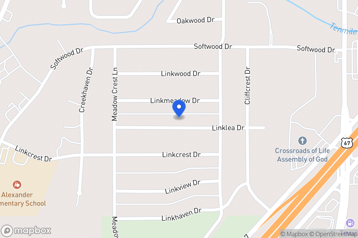 Map of 327 Linklea Dr