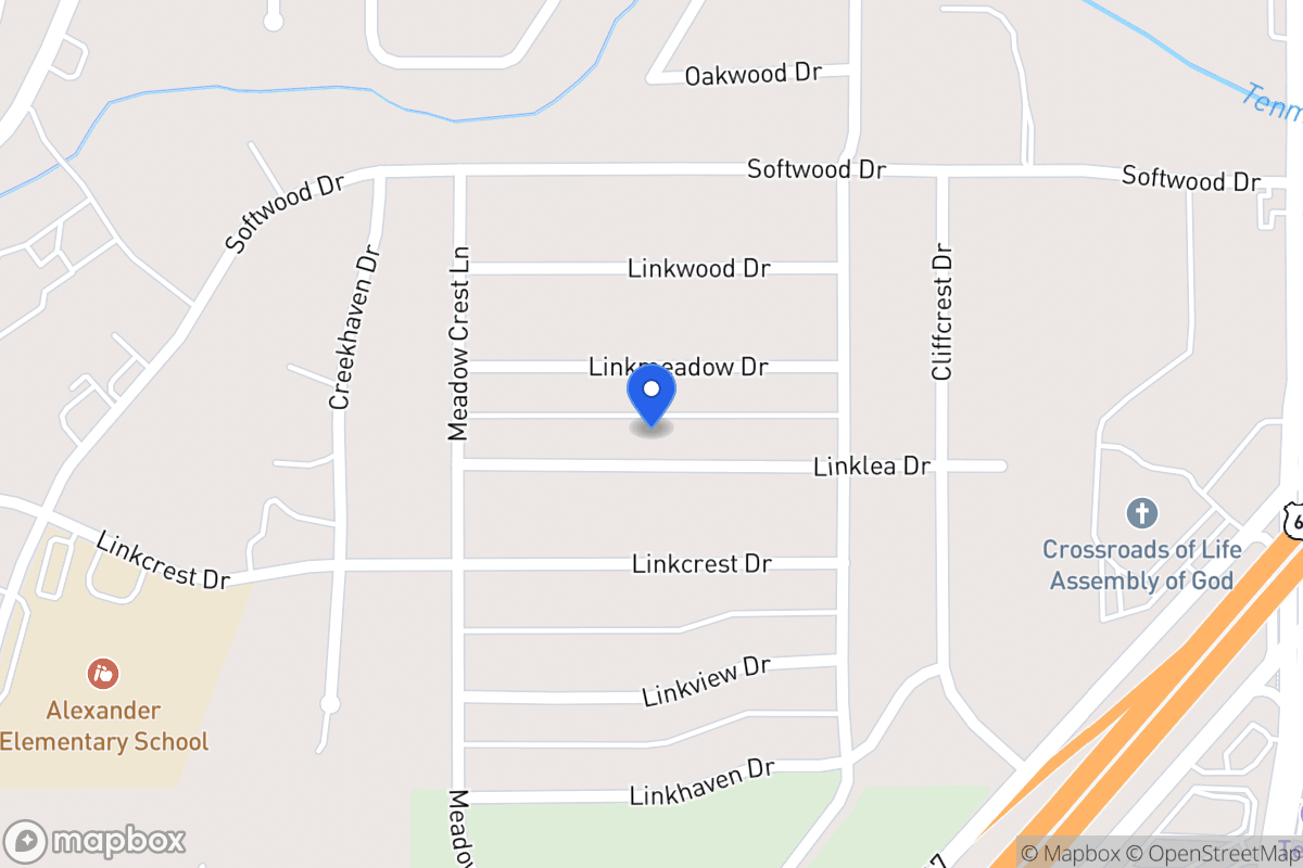Map of 335 Linklea Dr
