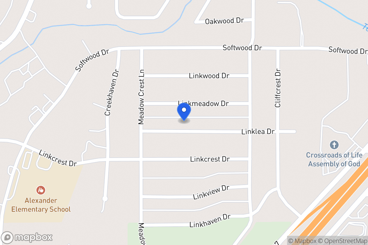 Map of 343 Linklea Dr