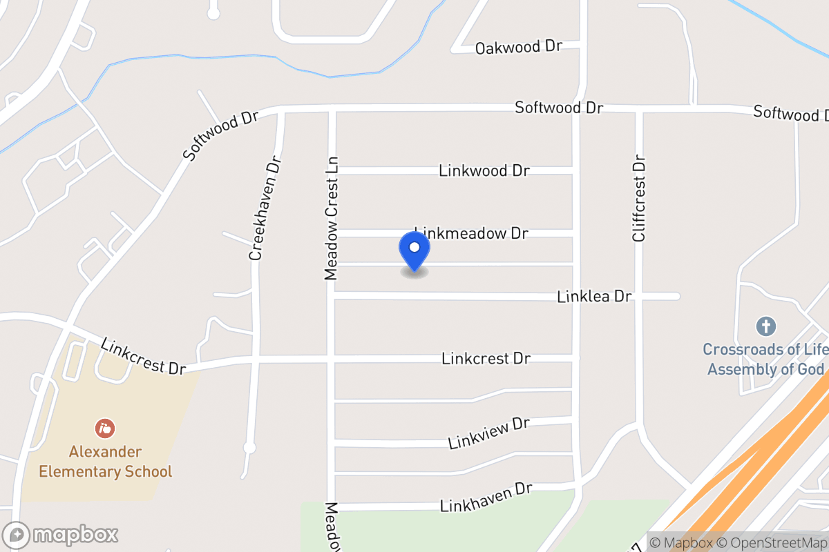 Map of 347 Linklea Dr