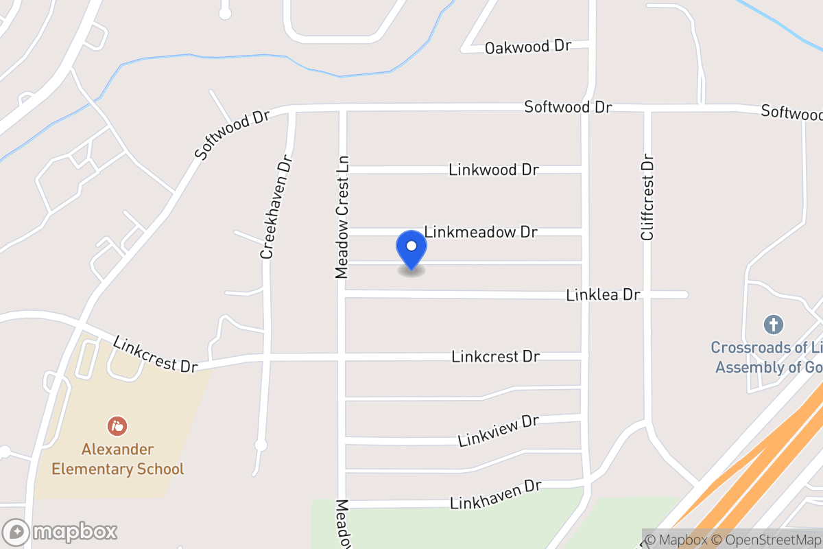 Map of 351 Linklea Dr