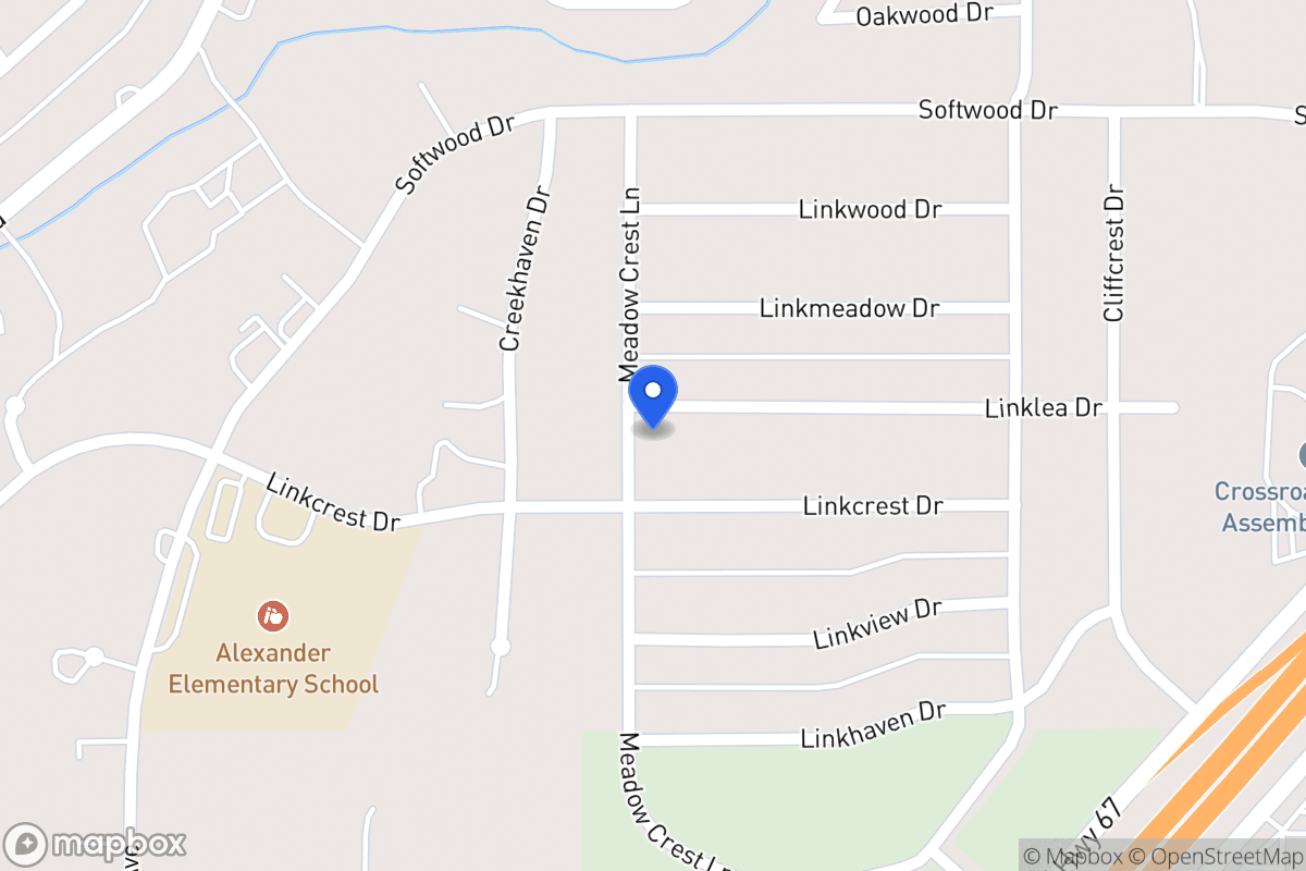 Map of 366 Linklea Dr