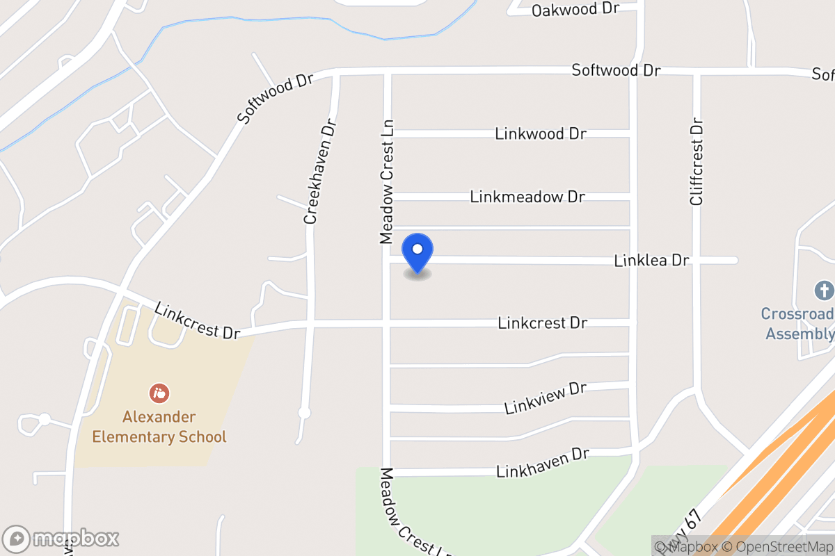 Map of 362 Linklea Dr