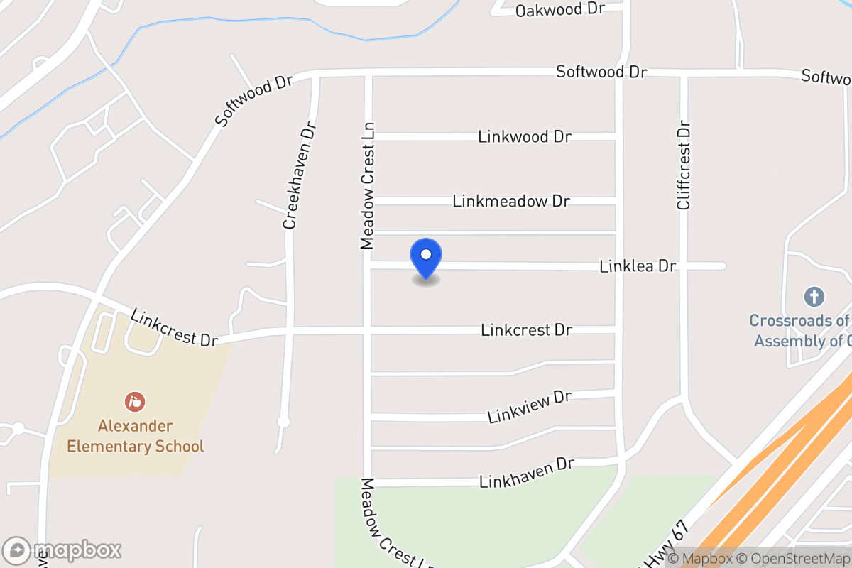 Map of 354 Linklea Dr