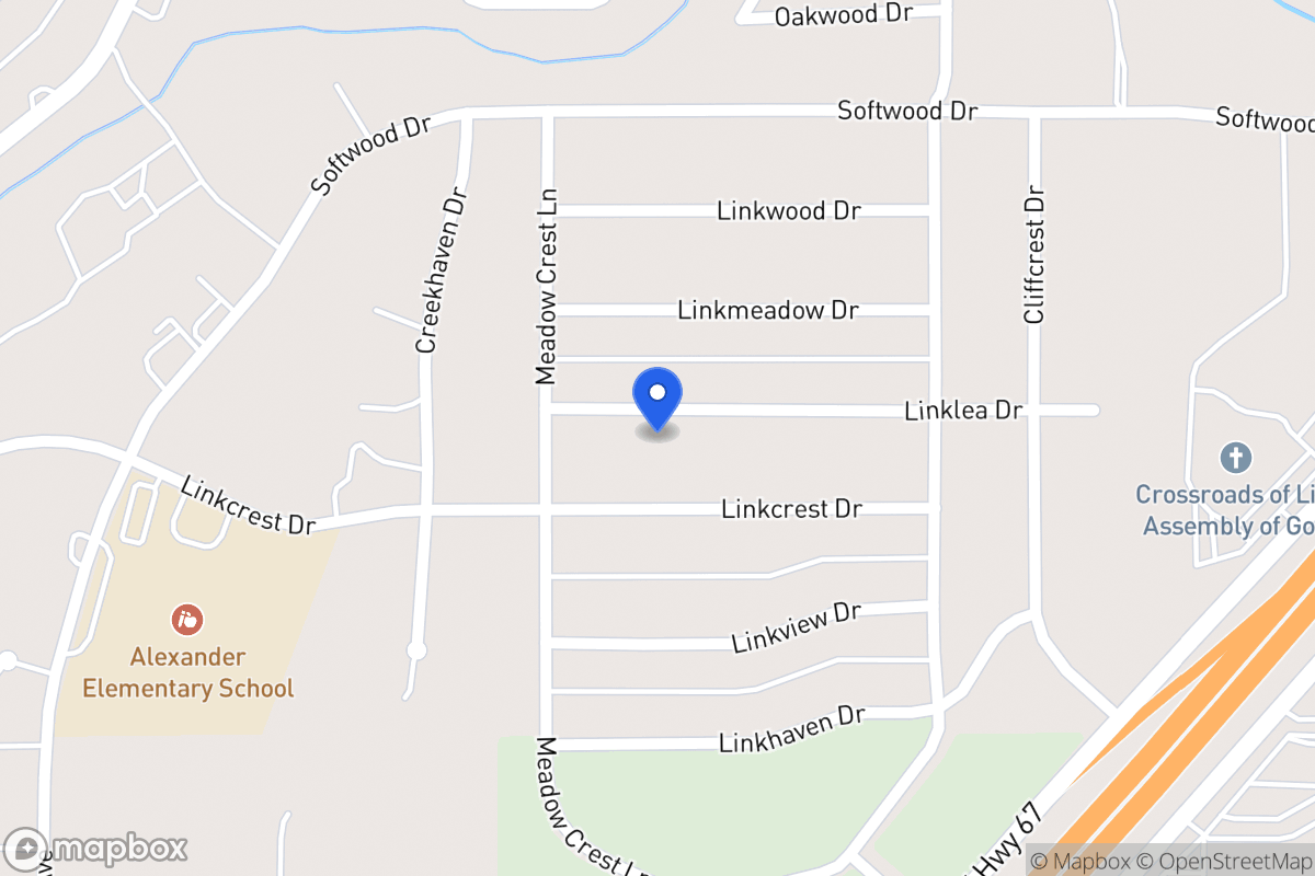Map of 350 Linklea Dr